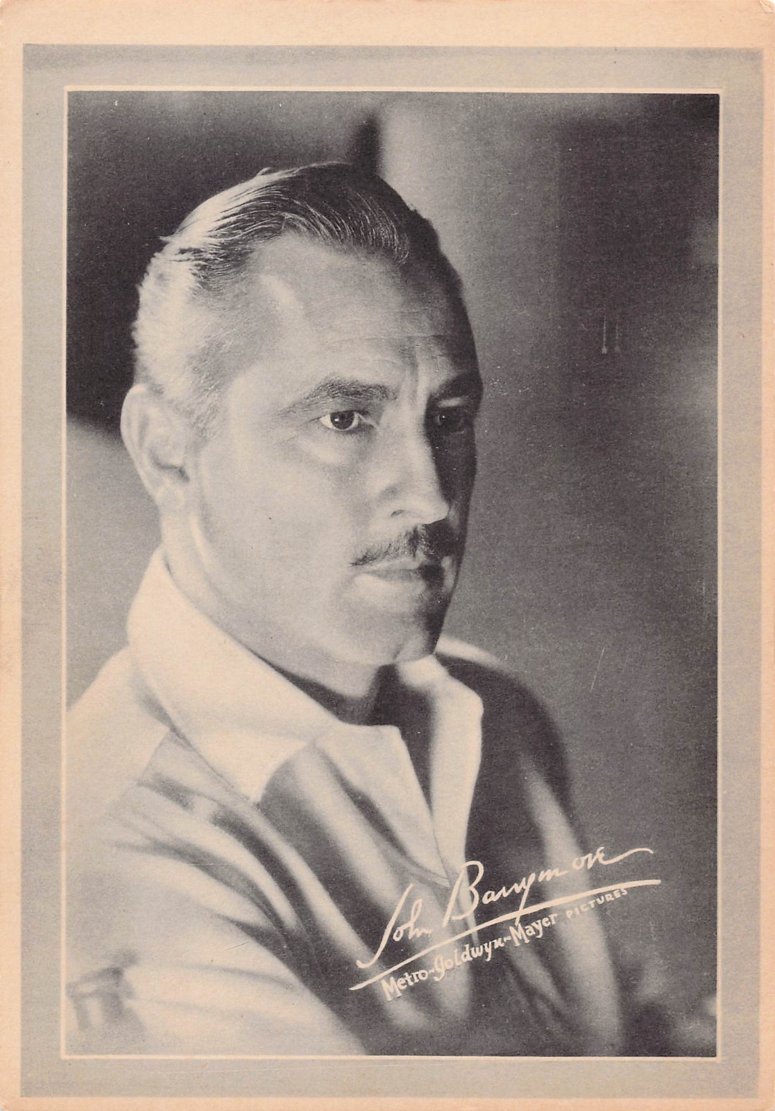 MGM Metro Goldwyn Mayer 30s Promo 5x7 Vintage Black & White Print John Barrymore MGM Metro Goldwyn Mayer 30s Promo 5x7 Vintage Black & White Print John Barrymore