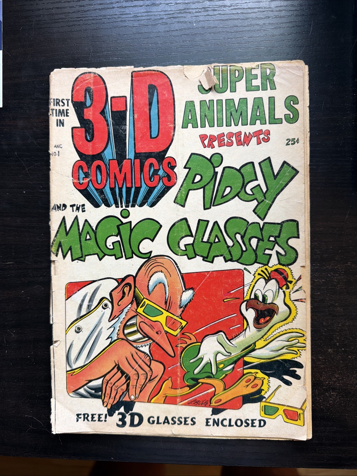 Super Animals #1 L.B. Cole Pidgy and the Magic3D Glasses.Scarce Only One Listed