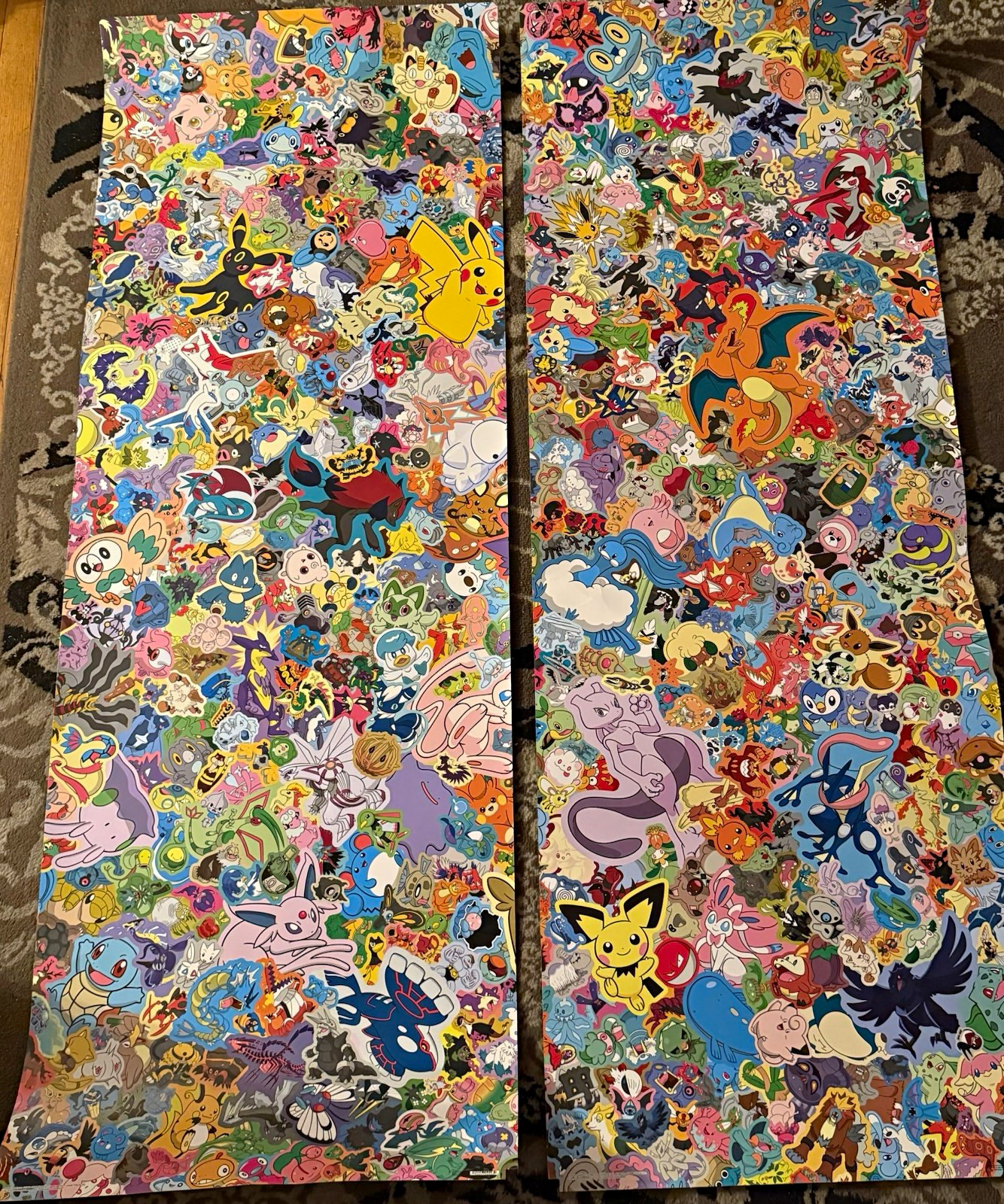 Pokemon 30th anniversary collage poster (set of 2) Pokemon 30th anniversary collage poster (set of 2)
