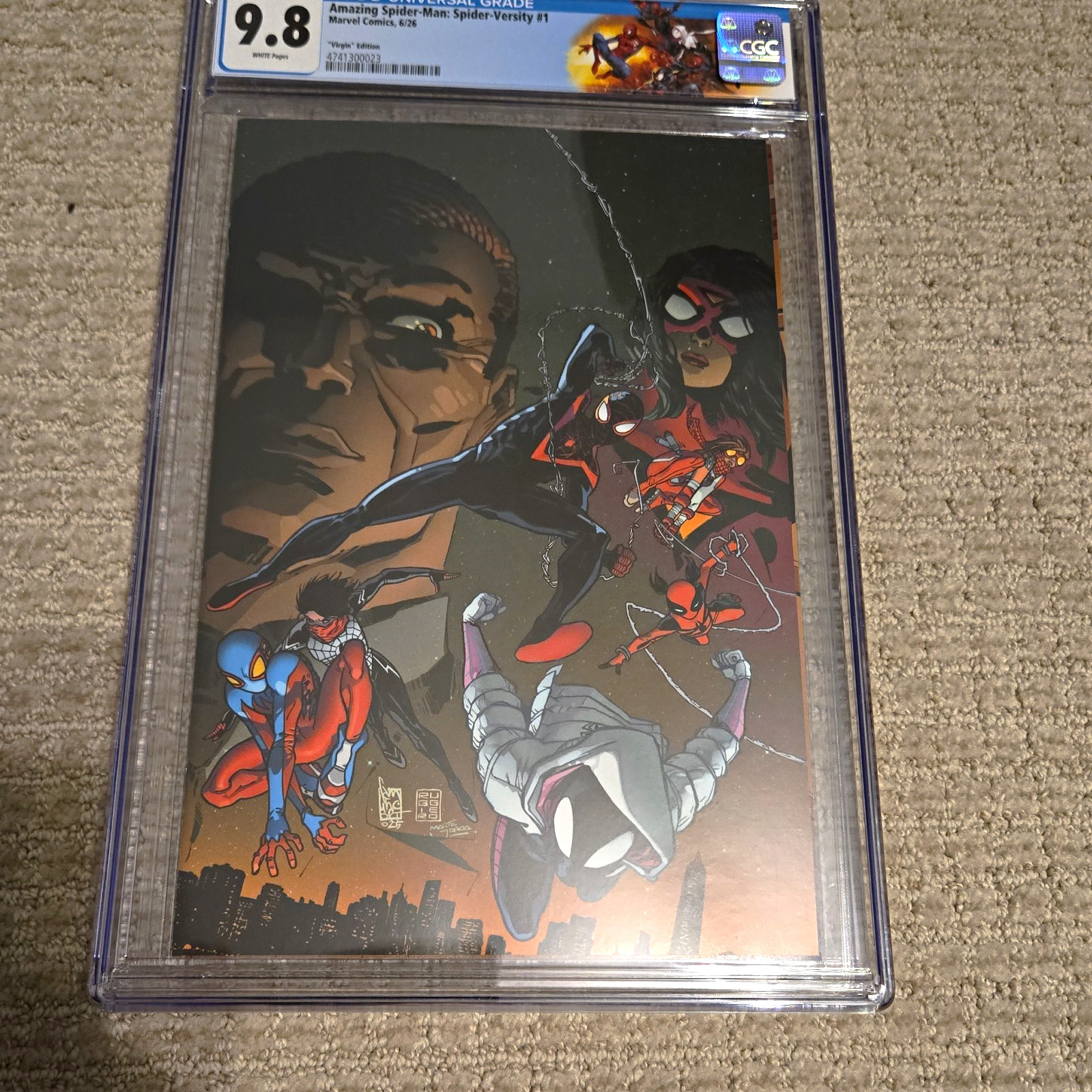 Marvel Amazing Spider-Man: Spider-Versity #1 CGC 9.8 Virgin Variant 2026 Marvel Amazing Spider-Man: Spider-Versity #1 CGC 9.8 Virgin Variant 2026