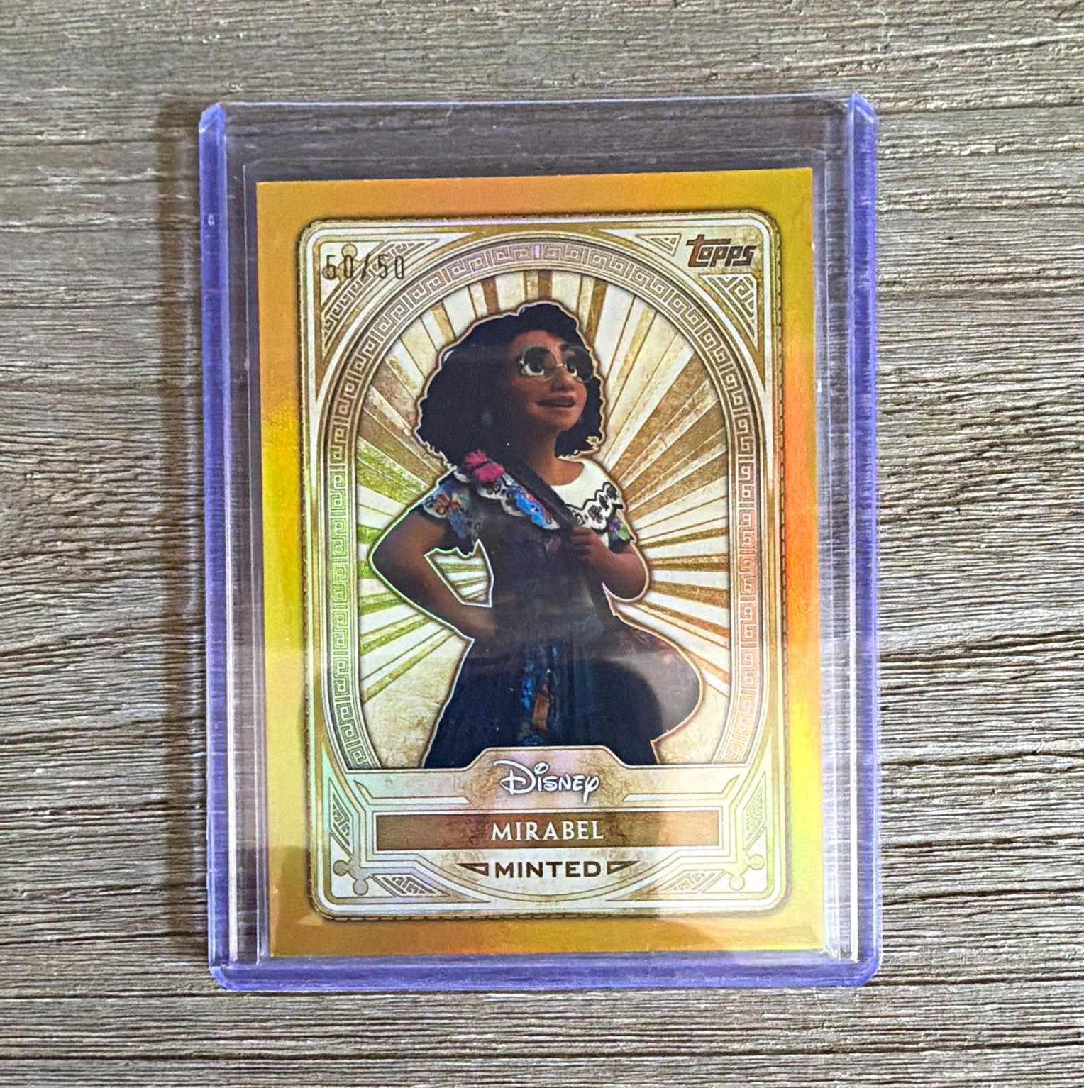 Topps Disney 2025 Mirabel #95 Minted bookend serial number 50/50 Topps Disney 2025 Mirabel #95 Minted bookend serial number 50/50