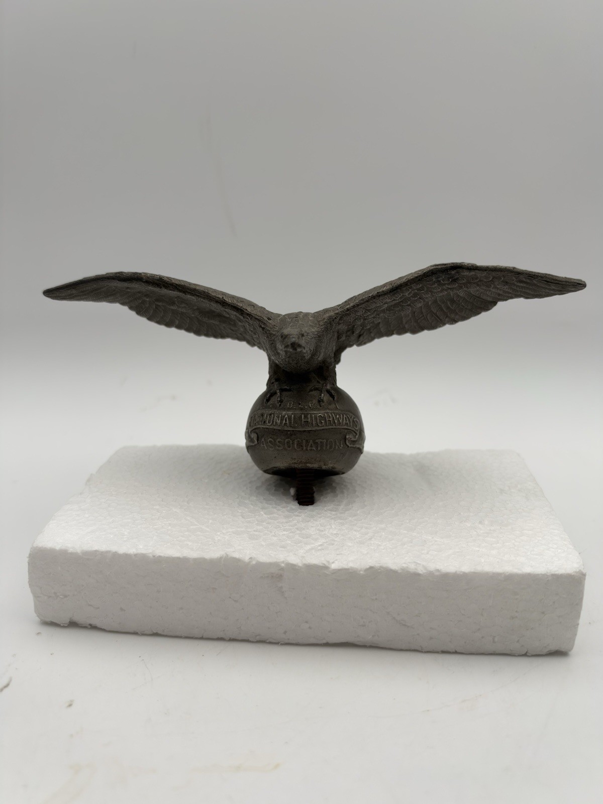 Vtg 1910s National Highways Eagle Hood Ornament Bela Lyon Pratt BLP Mark #1516 Vtg 1910s National Highways Eagle Hood Ornament Bela Lyon Pratt BLP Mark #1516