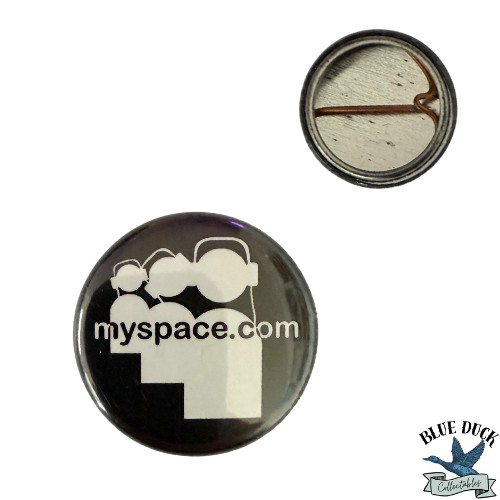 Vintage Early 2000's MySpace Promotional Button - 1"