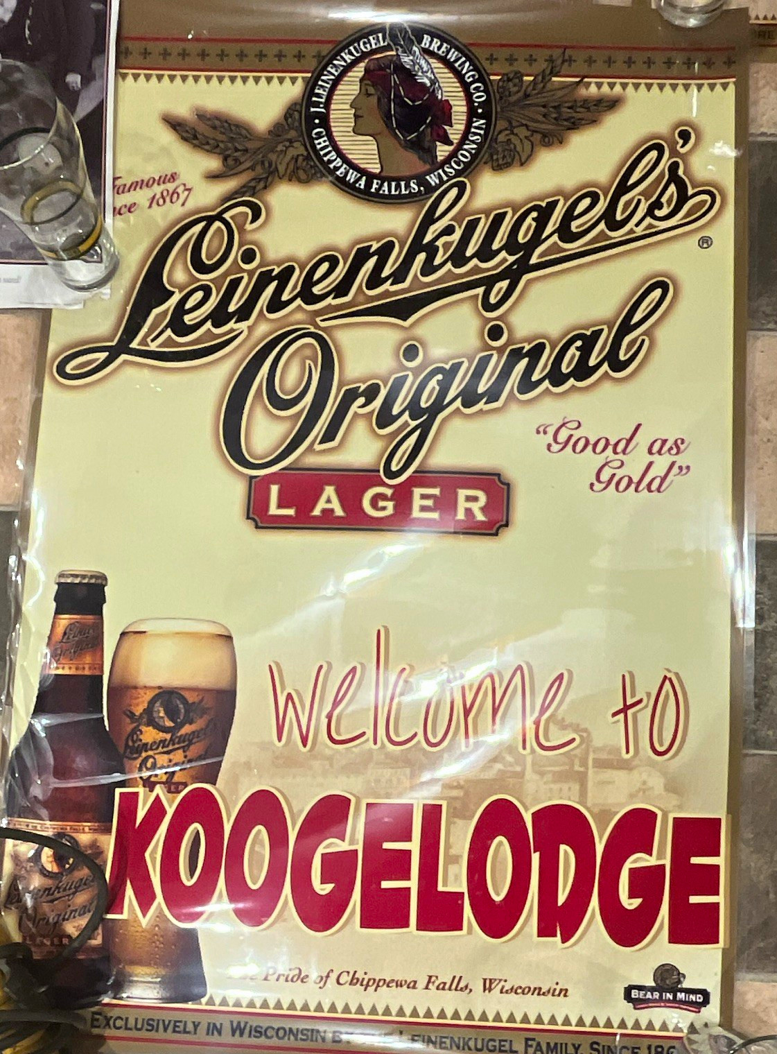 $10 each Poster Leinenkugel's Beer Ad bar Lot Original Oktoberfest Amber Light $10 each Poster Leinenkugel's Beer Ad bar Lot Original Oktoberfest Amber Light