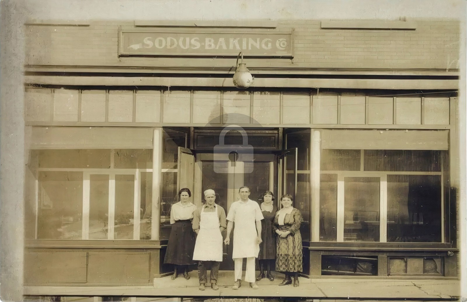 c1910 Sodus Baking Sodus NY Exterior View RPPC Photo Postcard COPY