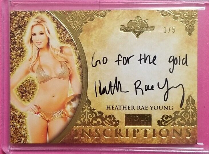 2021 Benchwarmer Gold Edition HEATHER RAE YOUNG Inscriptions Autograph Gold 1/5