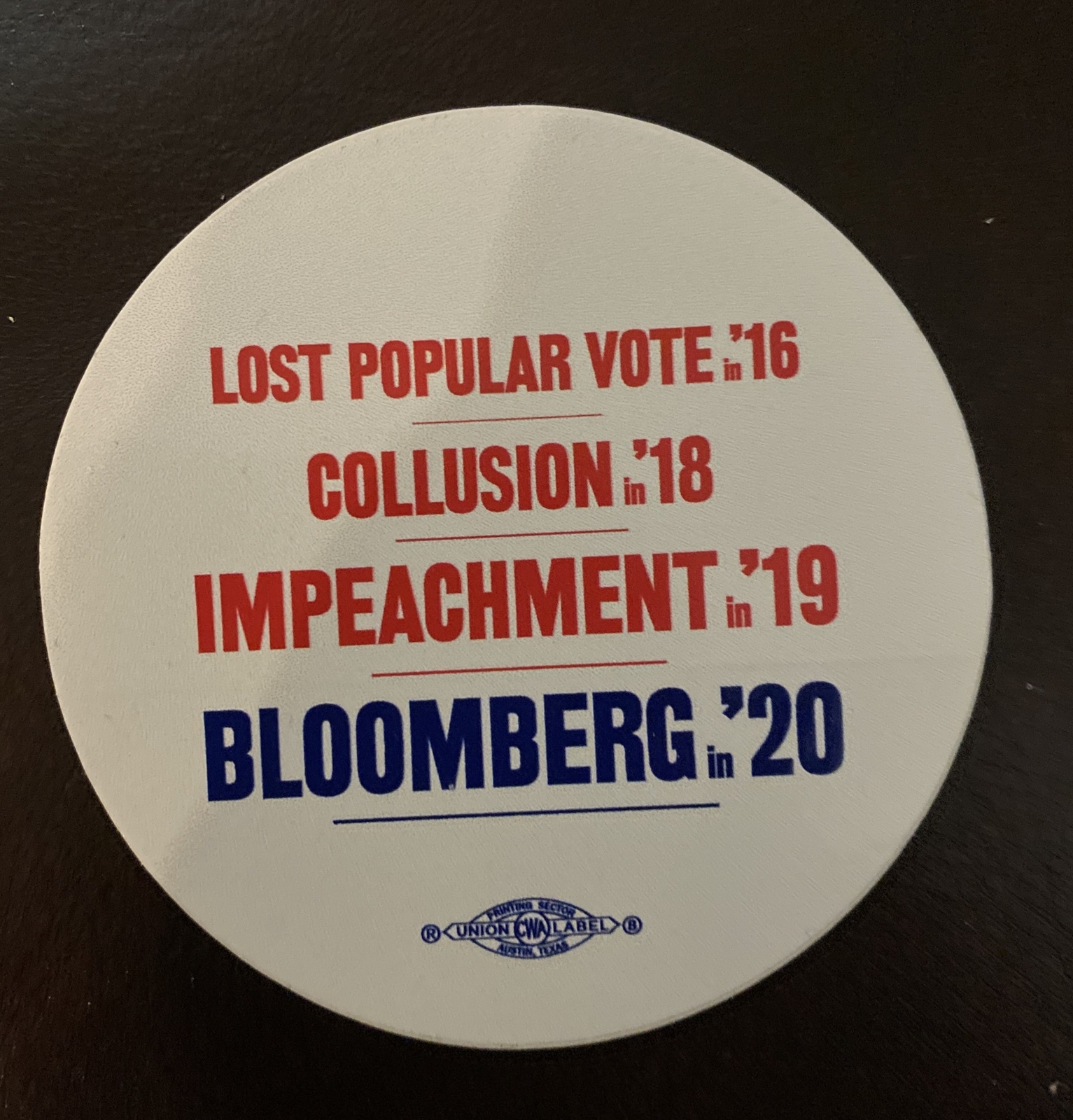 Mike Bloomberg 2020: Donald Trump Vote, Collusion, Impeachment, 3”x3” Sticker Mike Bloomberg 2020: Donald Trump Vote, Collusion, Impeachment, 3”x3” Sticker