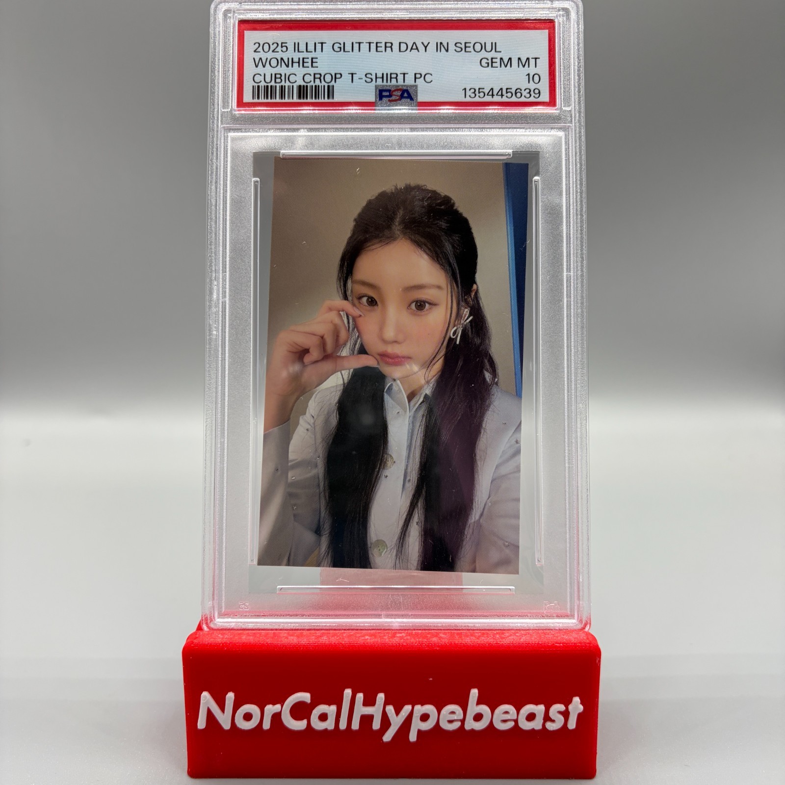 2025 ILLIT Glitter Day in Seoul WONHEE Cubic Crop Photocard PSA 10 GEM MINT
