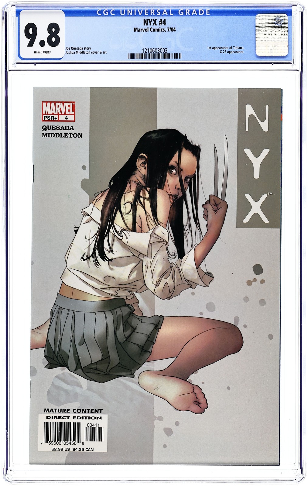 NYX #4 CGC 9.8 2004 1210603003 NYX #4 CGC 9.8 2004 1210603003