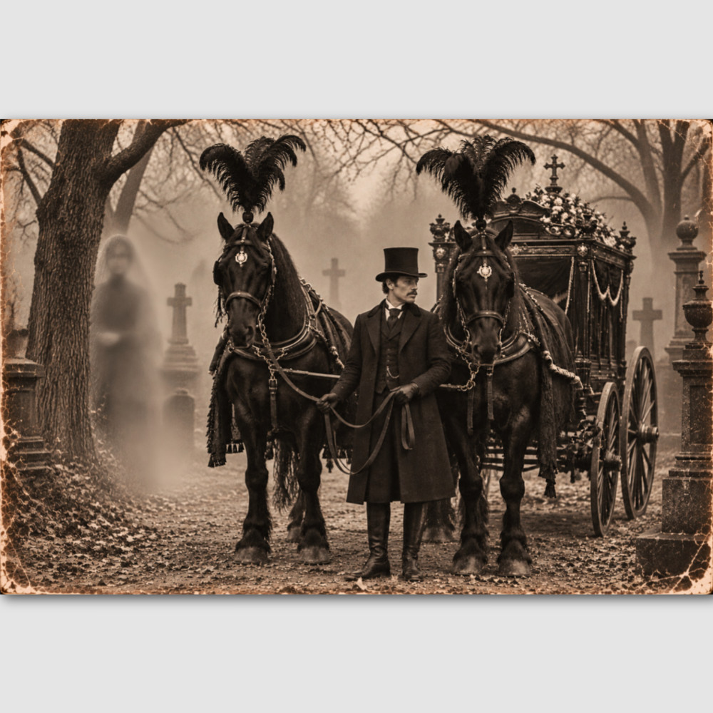 Creepy Funeral Ghost Haunted Photo Print Victorian Vintage Spirit Photograph 54 Creepy Funeral Ghost Haunted Photo Print Victorian Vintage Spirit Photograph 54