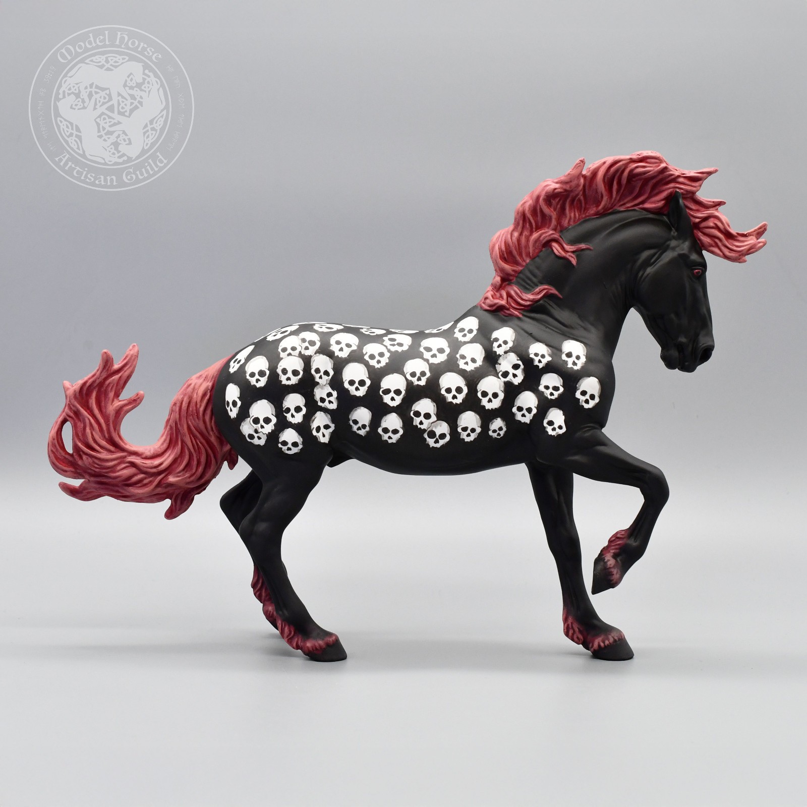 Custom Breyer Fireheart Halloween Spooky Design - Catacomb Appy - 1:9 Scale Custom Breyer Fireheart Halloween Spooky Design - Catacomb Appy - 1:9 Scale