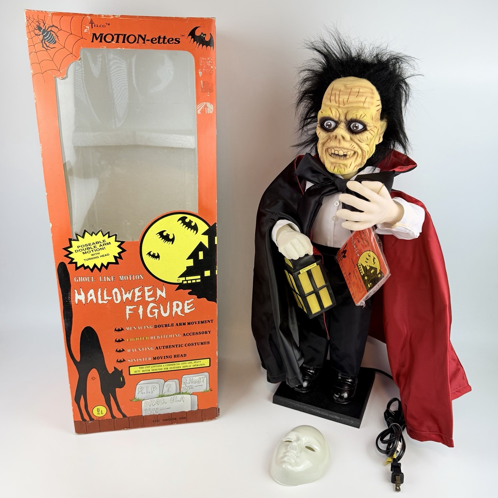 VTG Telco 24" PHANTOM OF THE OPERA Motionette Animated Halloween Figure WORKS VTG Telco 24" PHANTOM OF THE OPERA Motionette Animated Halloween Figure WORKS
