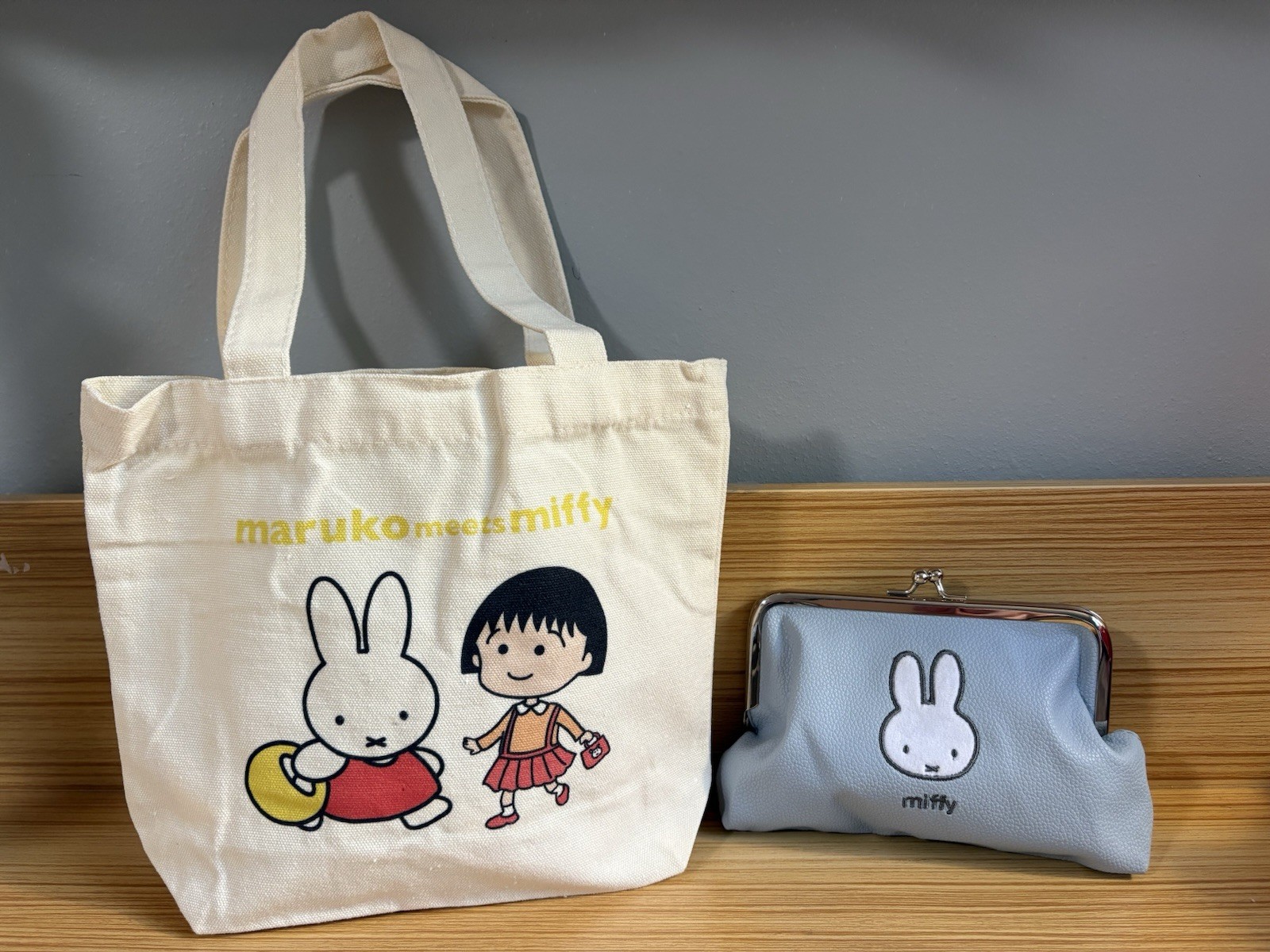 Miffy Combo: “Maruko Meets Miffy” Tote Bag & Miffy Clasp Pouch Miffy Combo: “Maruko Meets Miffy” Tote Bag & Miffy Clasp Pouch