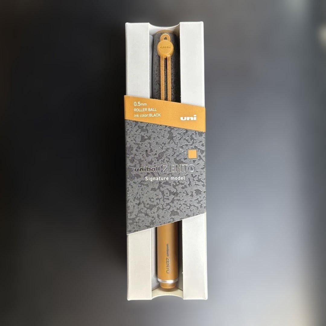 Mitsubishi Uni-ball ZENTO 0.5mm Signature Model Stone Brass Limited Japan New