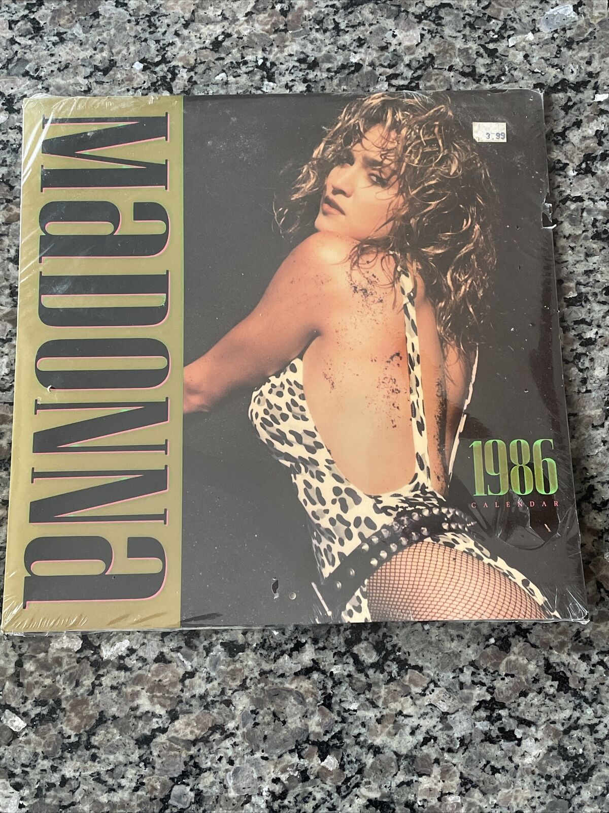 1986 Madonna Calendar Great Condition Never Opened Still In Original Plastic