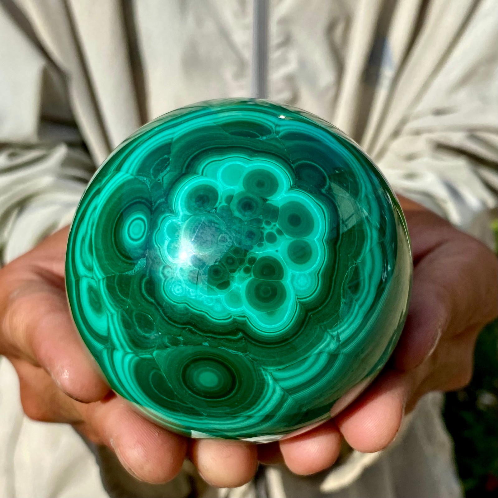 1.6LB Rare Natural Malachite quartz hand Carved sphere Crystal Healing 1.6LB Rare Natural Malachite quartz hand Carved sphere Crystal Healing