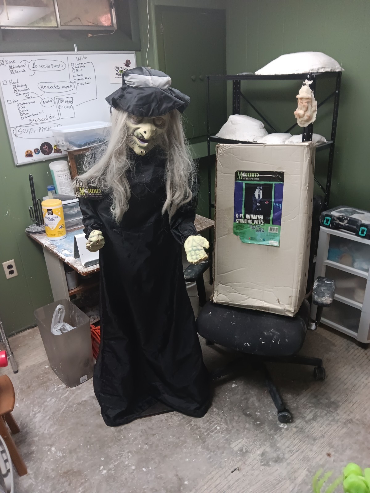 VERY RARE Spirit Halloween Morbid Enterprises 5ft animated witch gemmy morbid ht VERY RARE Spirit Halloween Morbid Enterprises 5ft animated witch gemmy morbid ht