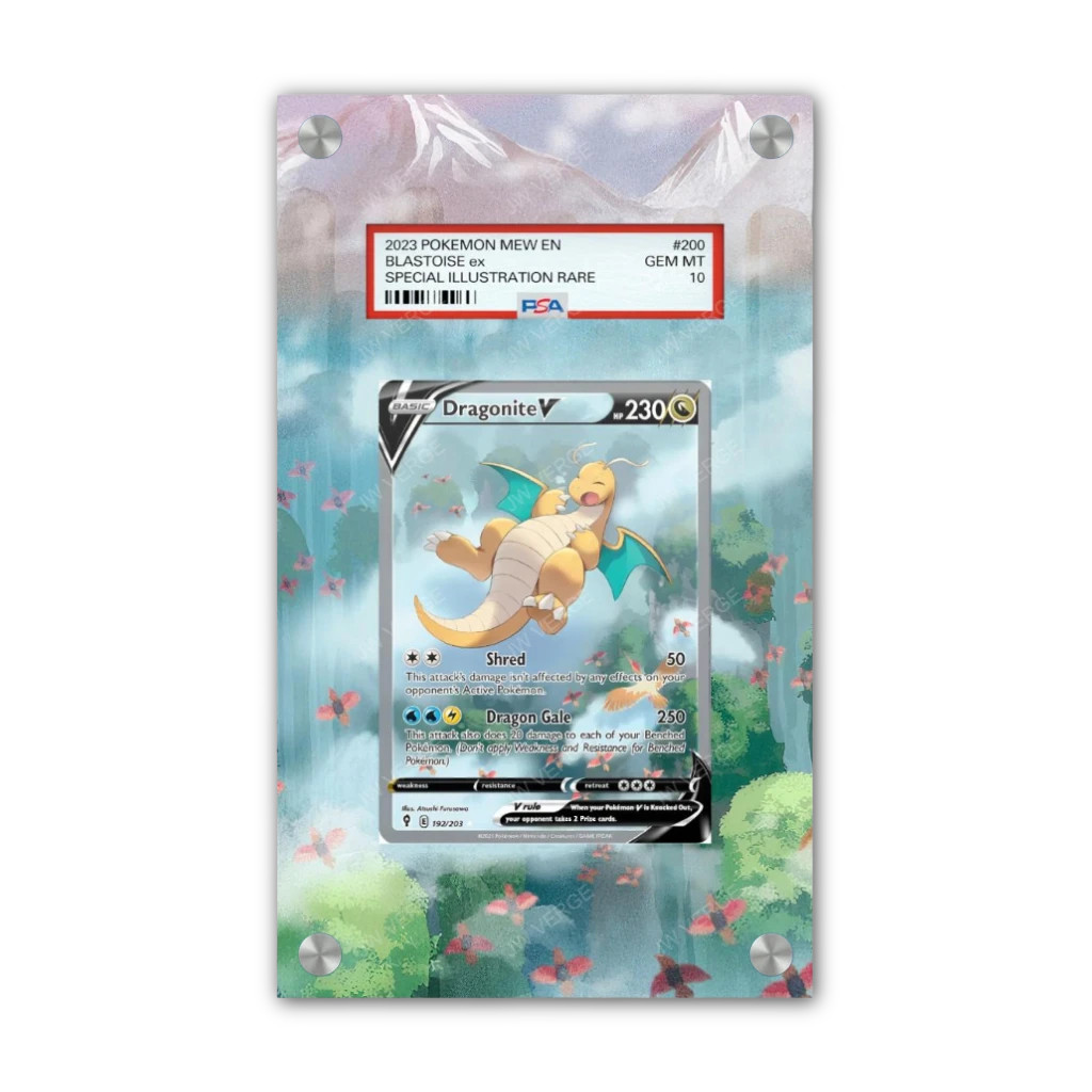 Dragonite V 192/203 - PSA Pokémon Extended Artwork Display Case Dragonite V 192/203 - PSA Pokémon Extended Artwork Display Case