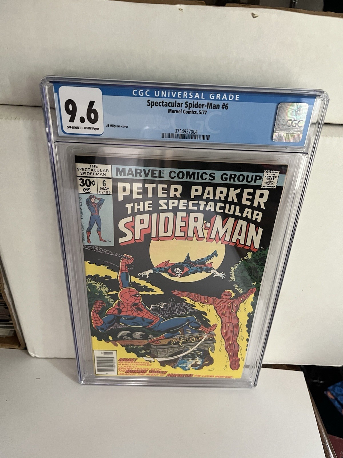 Peter Parker the Spectacular Spider-Man #6 Marvel 1977 CGC 9.6 OW/WP Morbius App Peter Parker the Spectacular Spider-Man #6 Marvel 1977 CGC 9.6 OW/WP Morbius App