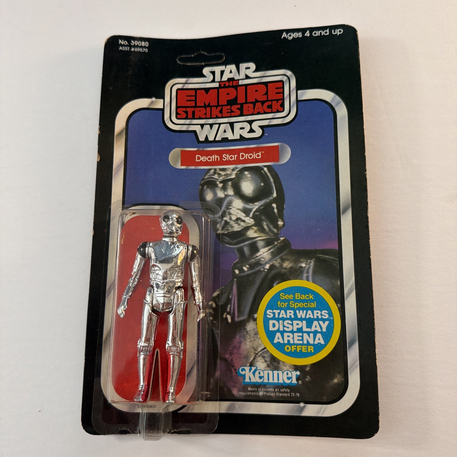 Vintage Kenner Star Wars ESB Death Star Droid 45 Back MOC Display Arena Sealed Vintage Kenner Star Wars ESB Death Star Droid 45 Back MOC Display Arena Sealed