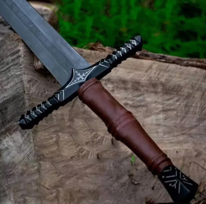 Hand Forged Carbon Steel Viking Sword Battle Ready Medieval Sword With Scabbard. Hand Forged Carbon Steel Viking Sword Battle Ready Medieval Sword With Scabbard.