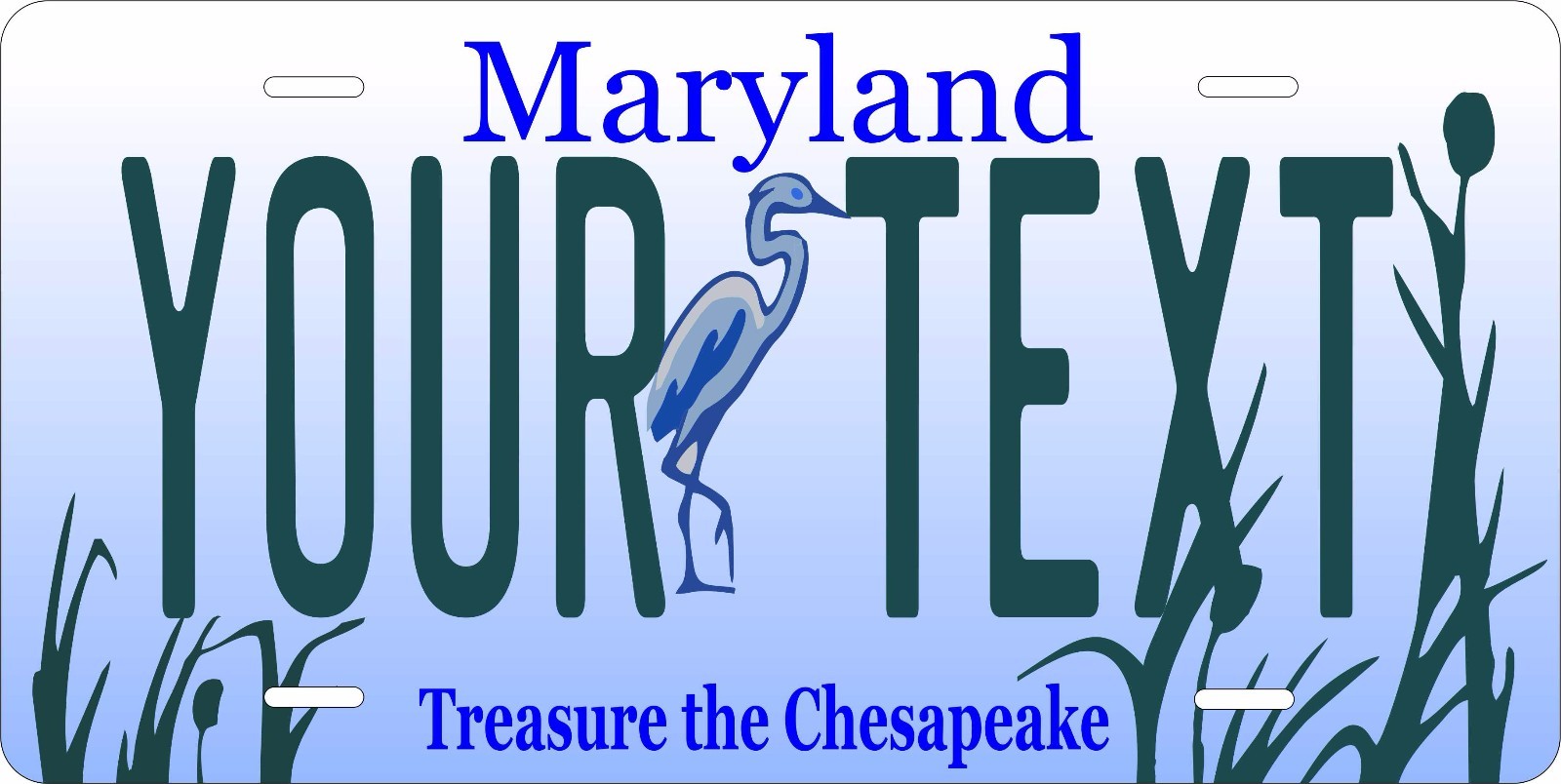 Maryland Bird Treasure Personalized Custom License Plate Car Motorcycle Bike