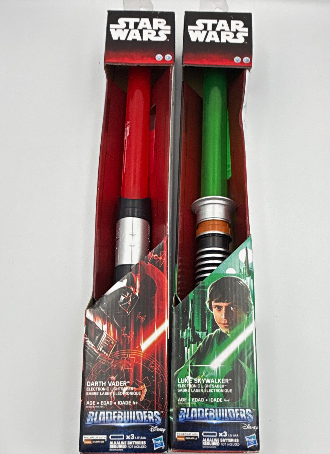 Star Wars BladeBuilders Electronic Lightsaber Vader & Luke Skywalker 2 Brand New Star Wars BladeBuilders Electronic Lightsaber Vader & Luke Skywalker 2 Brand New