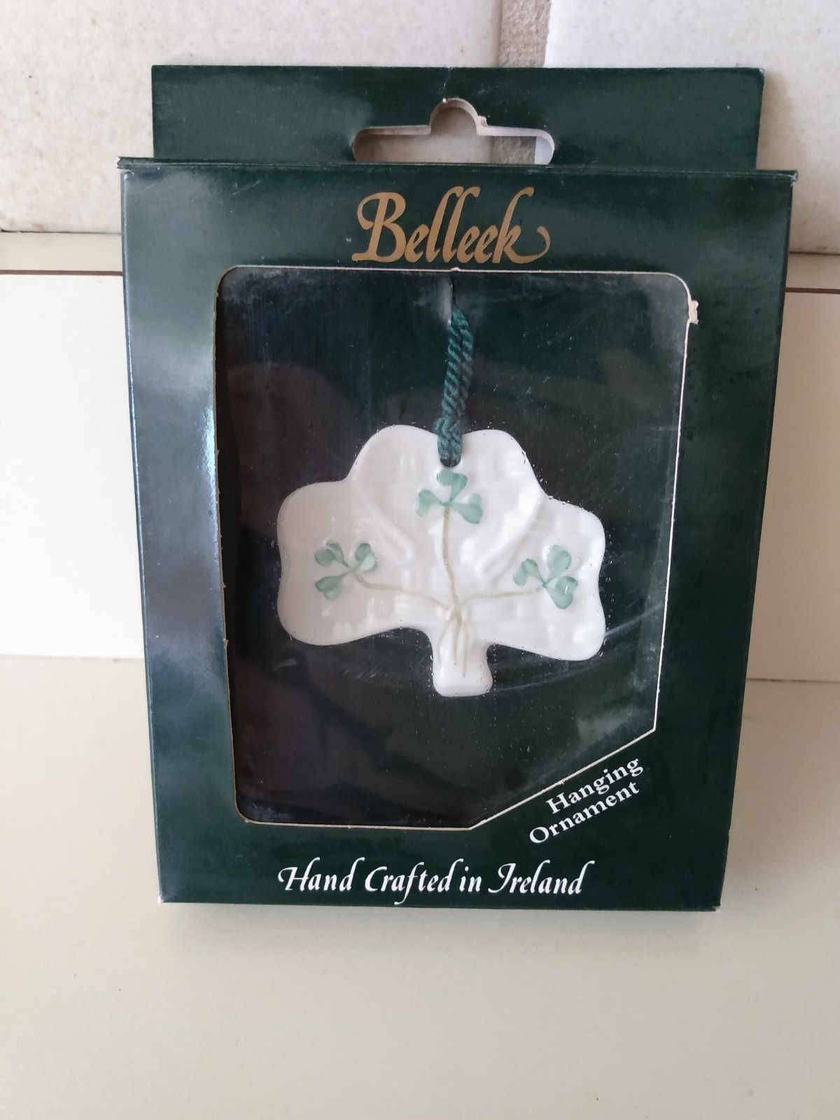 Belleek Made Ireland Irish Christmas Ornament Shamrock Fine Parian China Celtic☘ Belleek Made Ireland Irish Christmas Ornament Shamrock Fine Parian China Celtic☘