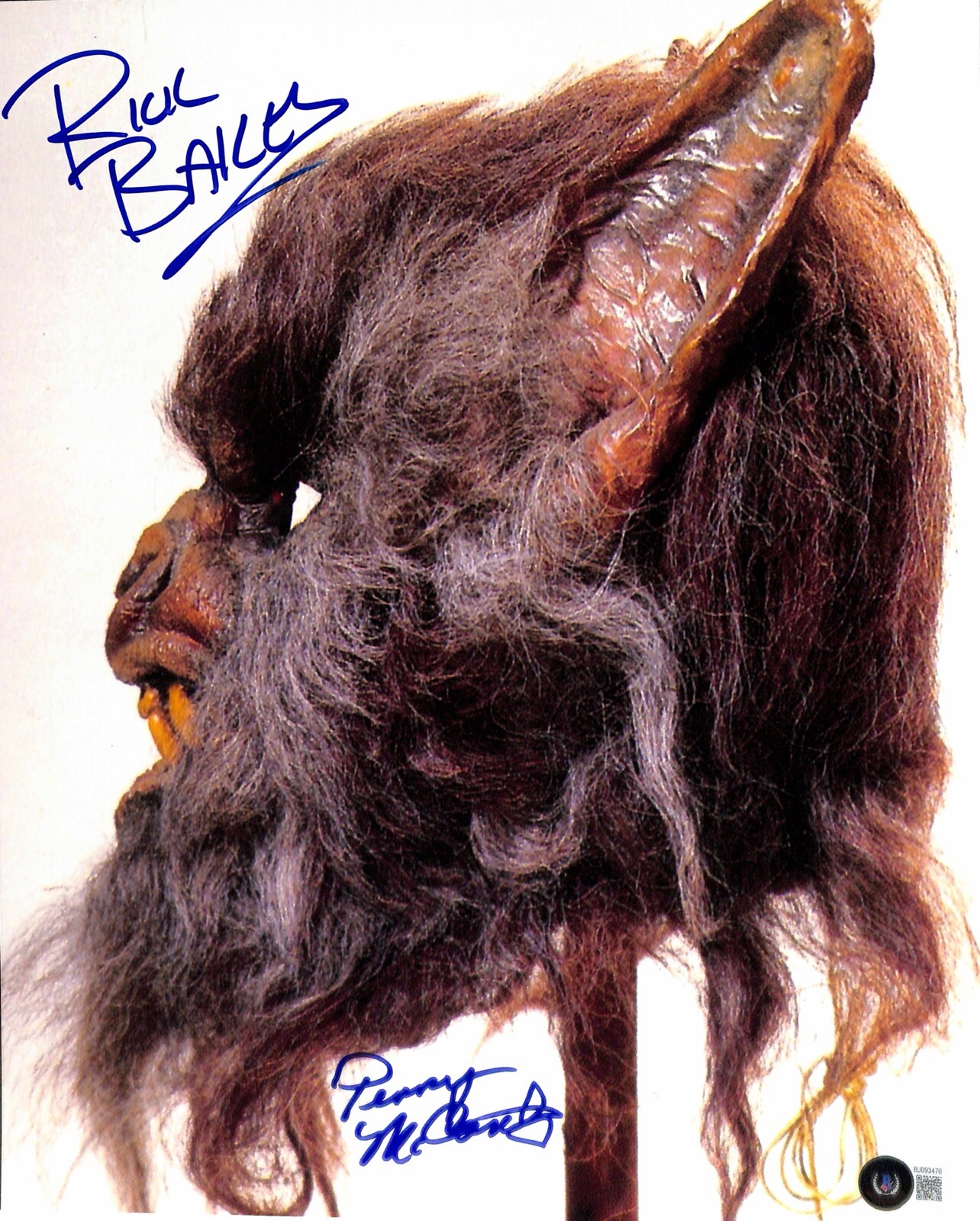 Rick Baker & Penny McCarthy Arleil Schous Star Wars Signed 11x14 Photo BECKETT