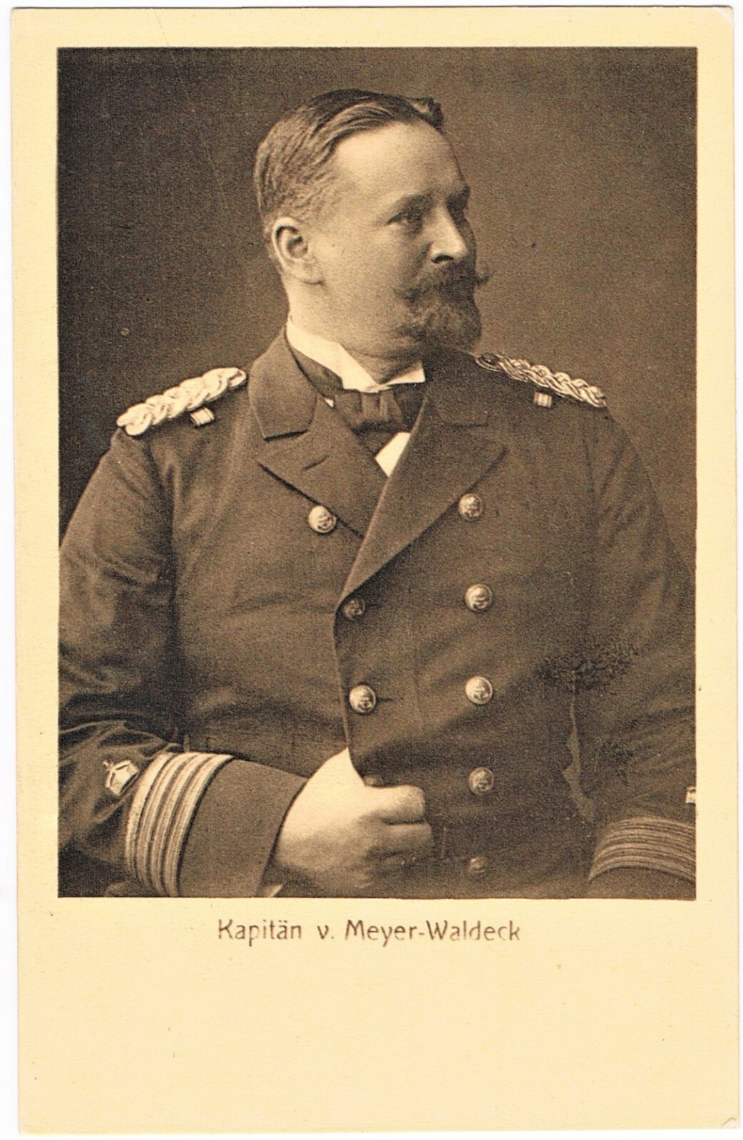 China Boxer Uprise Capitain v. Meyer Waldeck Postcard. German General