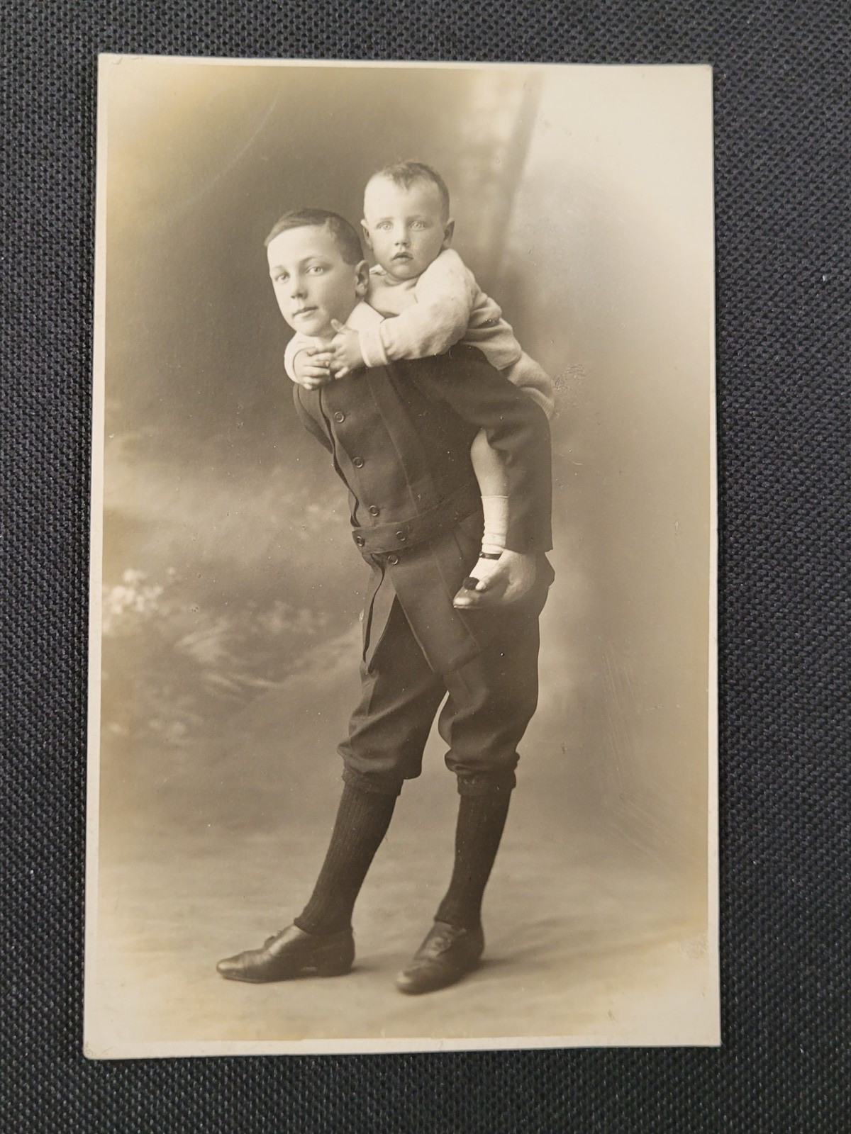 Vintage Kodak RPPC Photo Australian Boys Wallalong Christmas Postcard 1910s Vintage Kodak RPPC Photo Australian Boys Wallalong Christmas Postcard 1910s