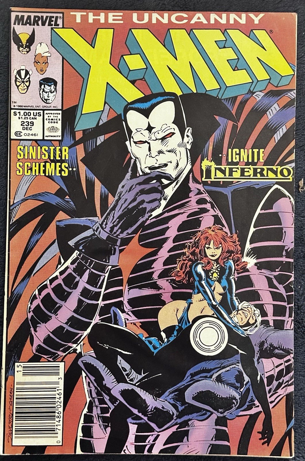 Marvel Comics Group The Uncanny X-Men #239 VF+ 8.5 1988 Chris Claremont Cover