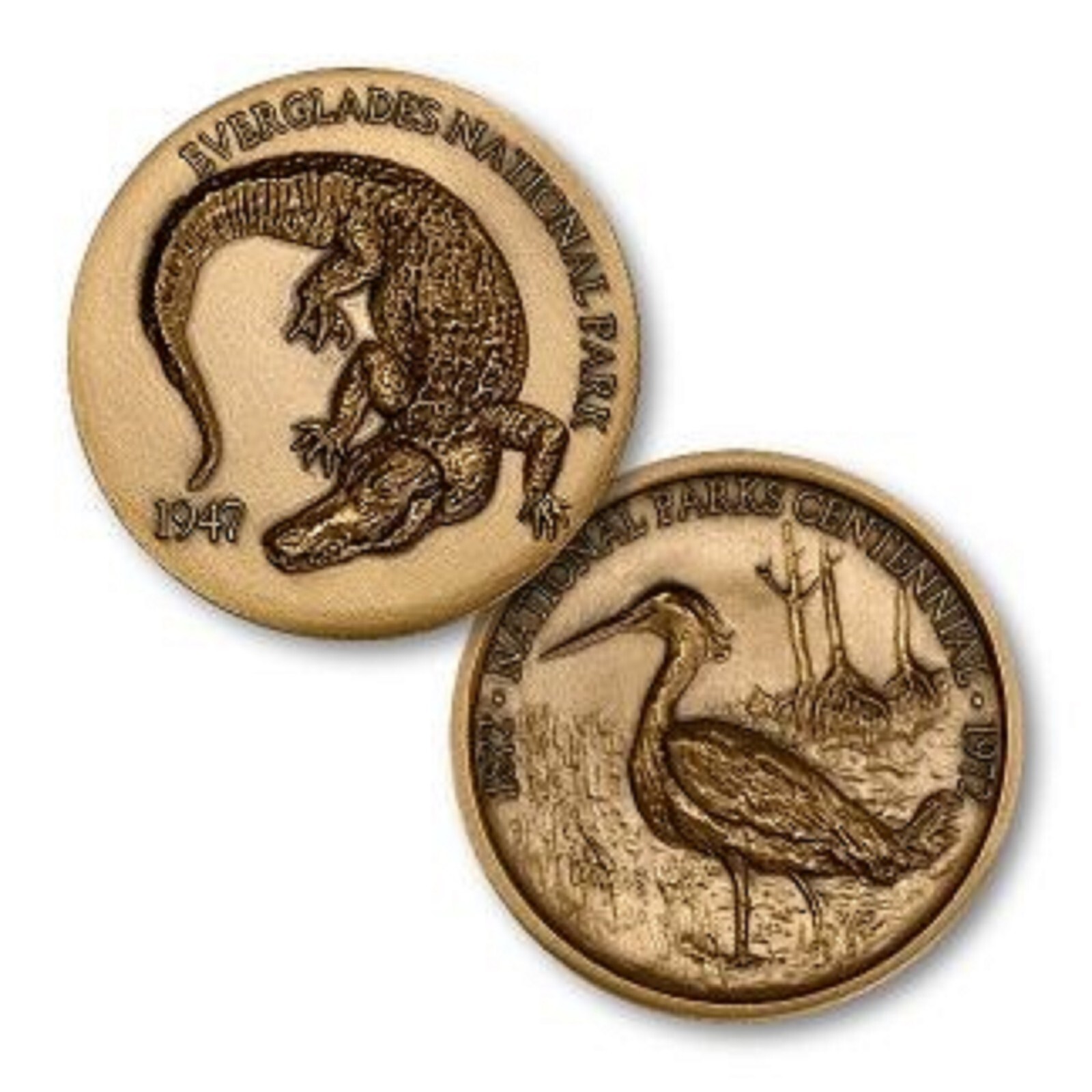 EVERGLADES NATIONAL PARK BRONZE  CHALLENGE COIN