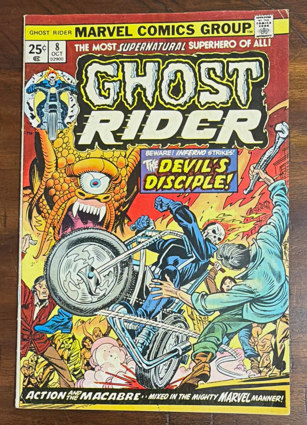 Marvel Ghost Rider #8 (October 1974) Gary Friedrich "The Devil's Disciple"