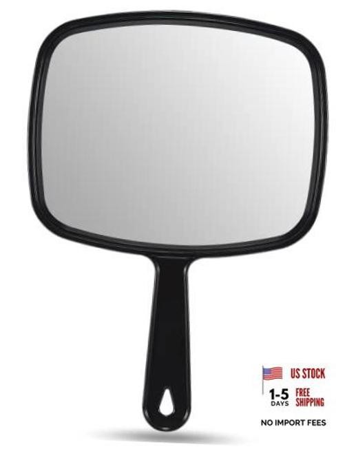 9.3" L x 6.6" W Hand Mirror, All Black Handheld Mirror with 9.3"L x 6.6"W 9.3" L x 6.6" W Hand Mirror, All Black Handheld Mirror with 9.3"L x 6.6"W