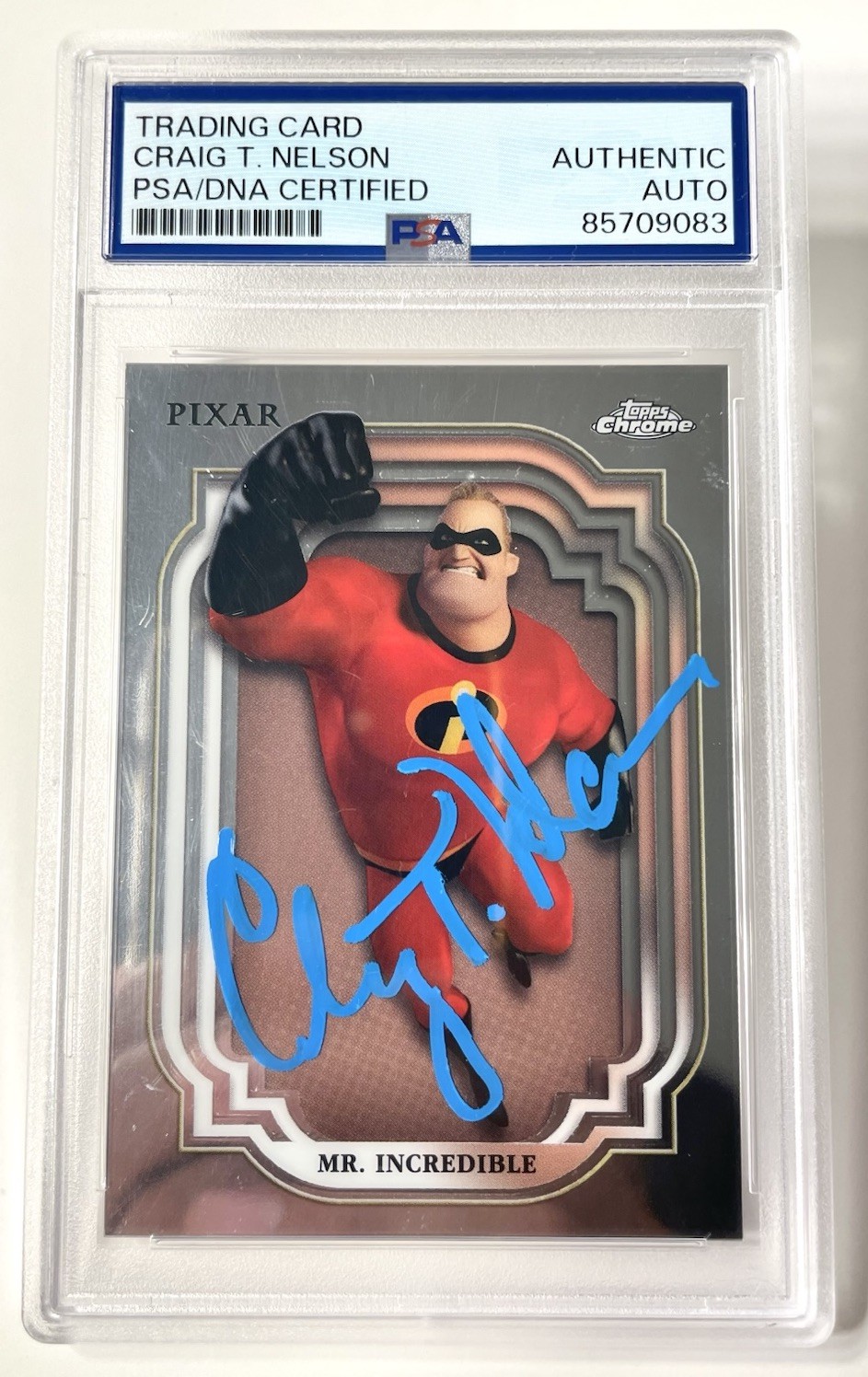 2024 Topps Chrome Disney Mr. Incredible #95 Craig Nelson Auto PSA Authentic 2024 Topps Chrome Disney Mr. Incredible #95 Craig Nelson Auto PSA Authentic