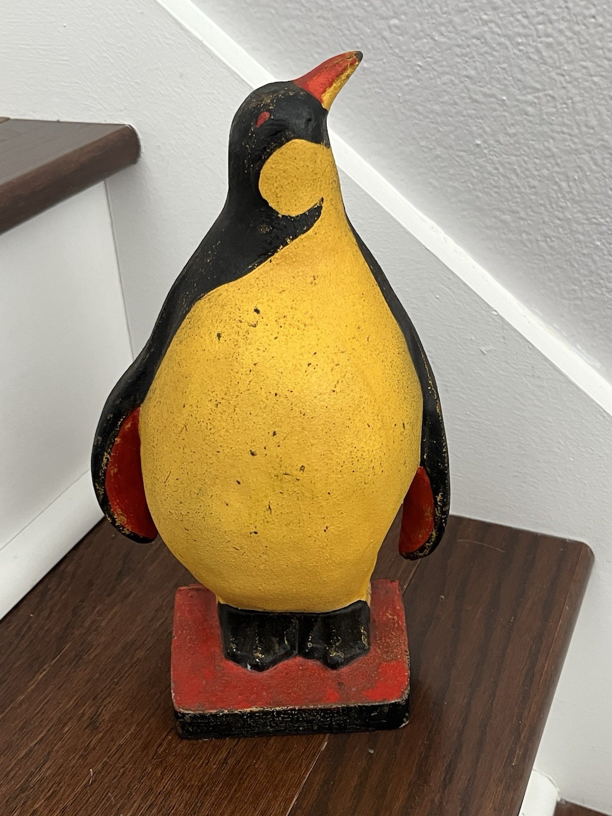 RARE ANTIQUE OLD VINTAGE CAST IRON PENGUIN DOORSTOP STATUE RARE ANTIQUE OLD VINTAGE CAST IRON PENGUIN DOORSTOP STATUE