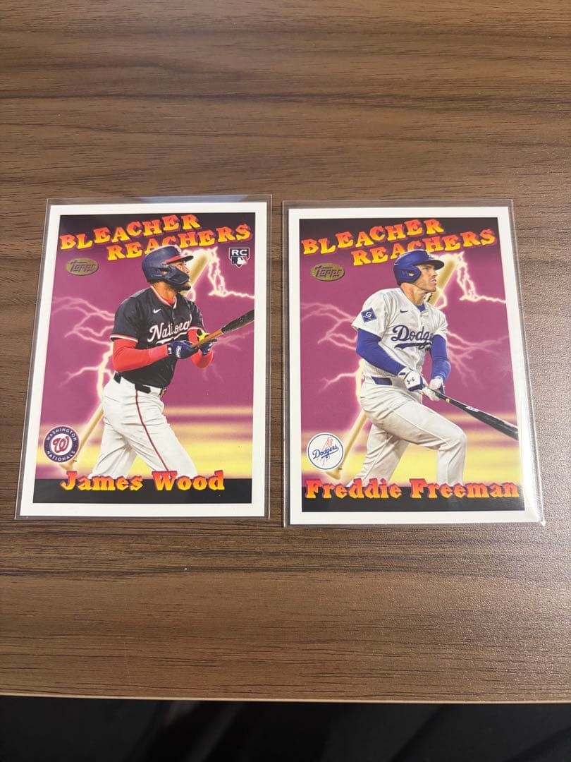 Topps 2025 Bleacher Reachers Japan 2 Card Set Freddie Freeman James Wood