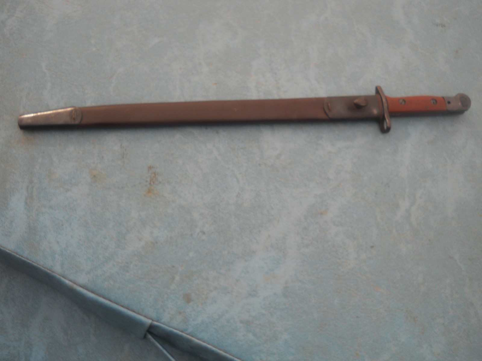 WWI  British Pattern 1907 Bayonet w Scabbard  P-07 Indian gwalipore