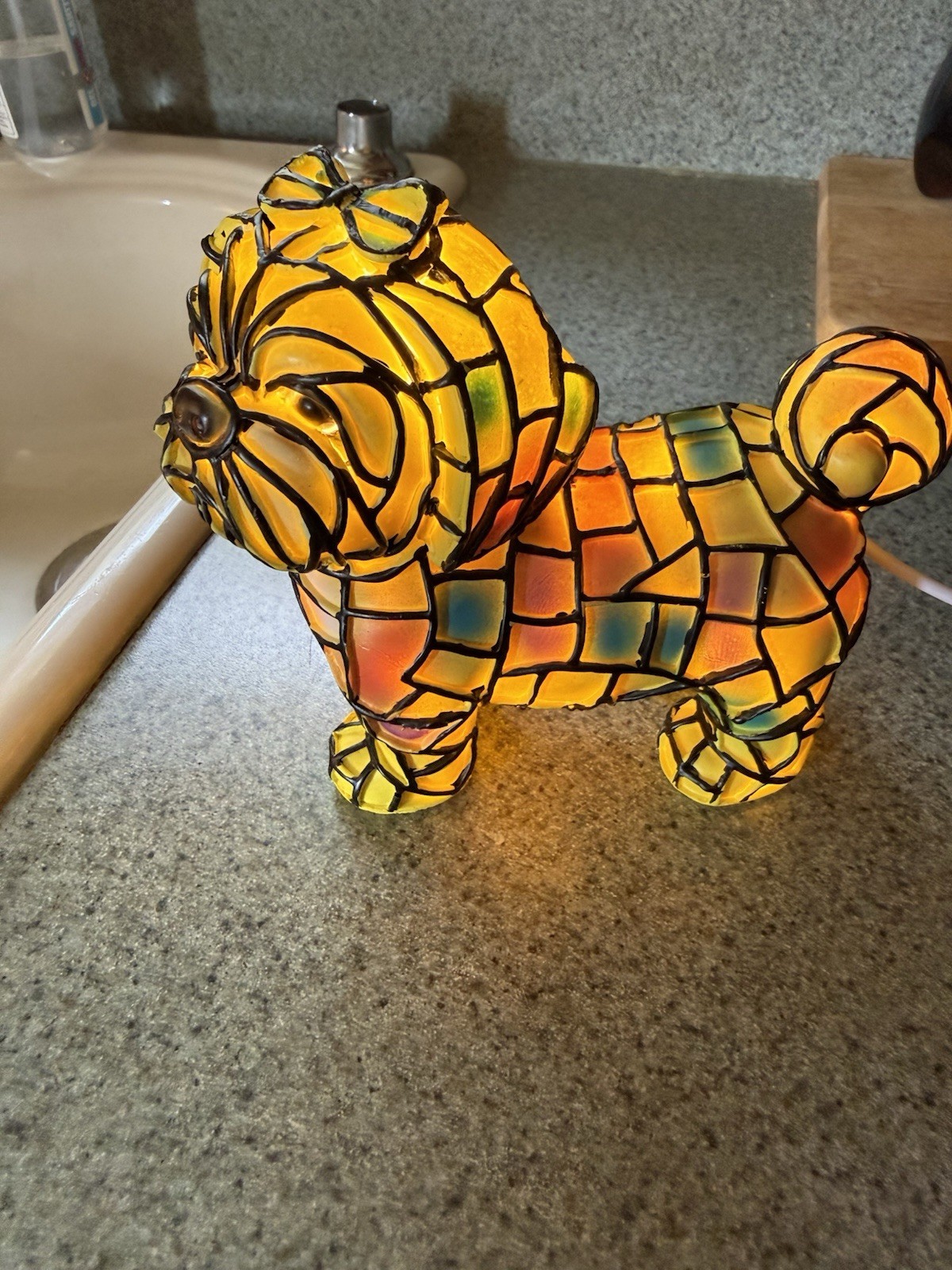 What An Adorable Mosaic Design SHIH TZU LED Light USB Powered What An Adorable Mosaic Design SHIH TZU LED Light USB Powered