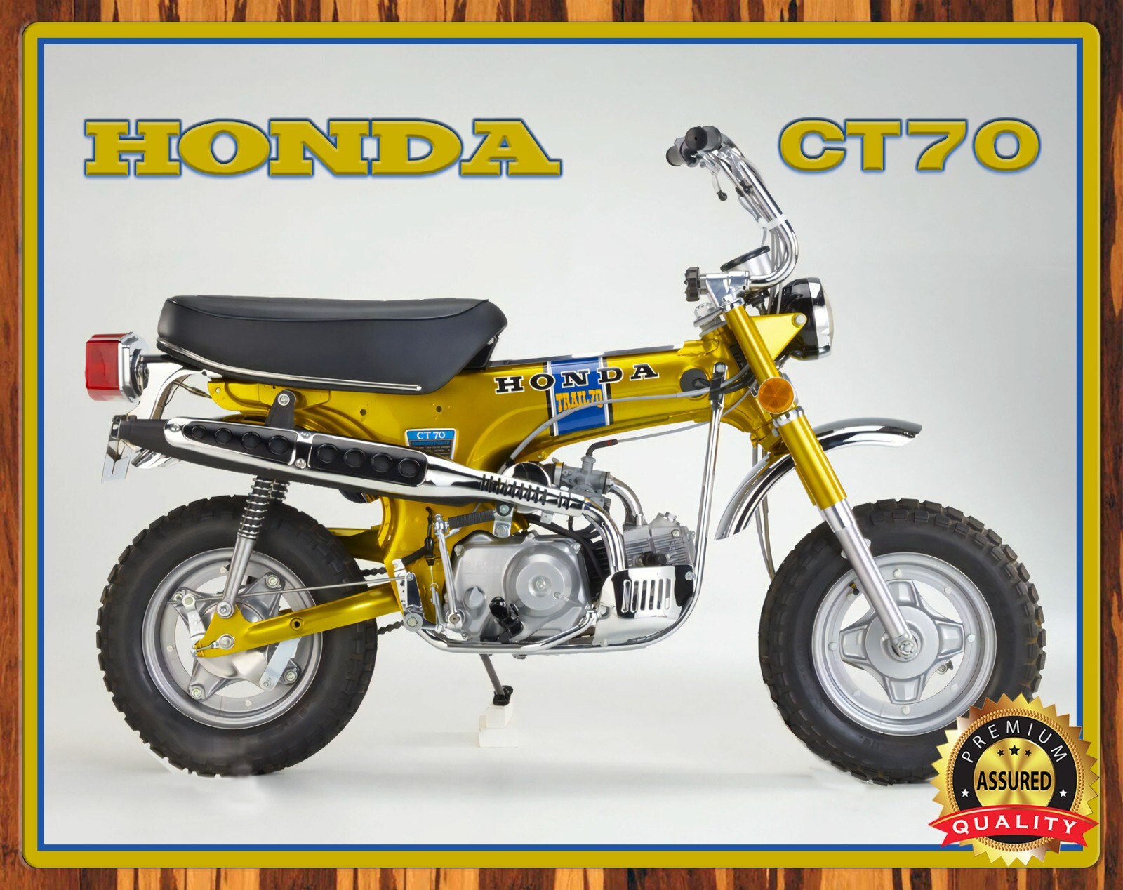 1972 Honda CT70 - Trail - Metal Sign 11 x 14 1972 Honda CT70 - Trail - Metal Sign 11 x 14