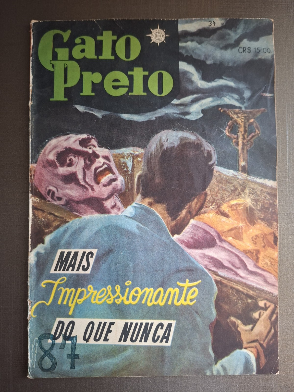 Gato Preto #34 (1961) - Zezo Cover - Brazilian Horror. Tales to Astonish #12 Gato Preto #34 (1961) - Zezo Cover - Brazilian Horror. Tales to Astonish #12