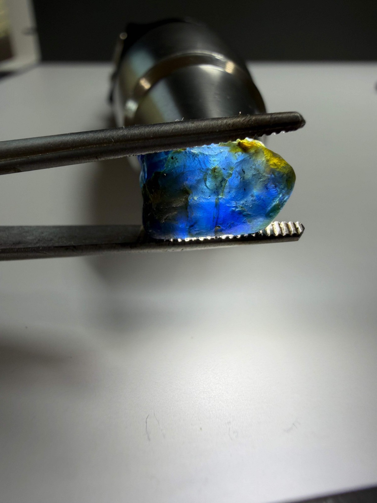 Natural Australian Sapphire from Queensland | 6.4 ct Rare Deep Blue Parti-Color Natural Australian Sapphire from Queensland | 6.4 ct Rare Deep Blue Parti-Color