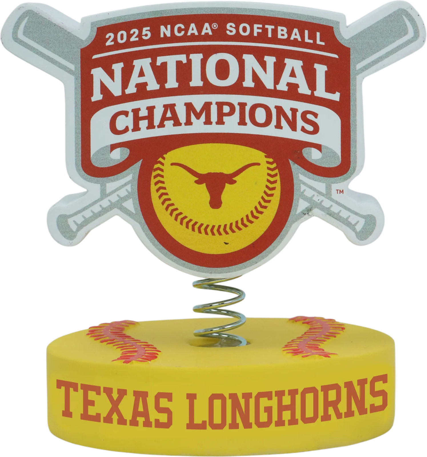 Texas Longhorns 2025 Softball National Champions Bobble Logo Bobble NCAA College Texas Longhorns 2025 Softball National Champions Bobble Logo Bobble NCAA College