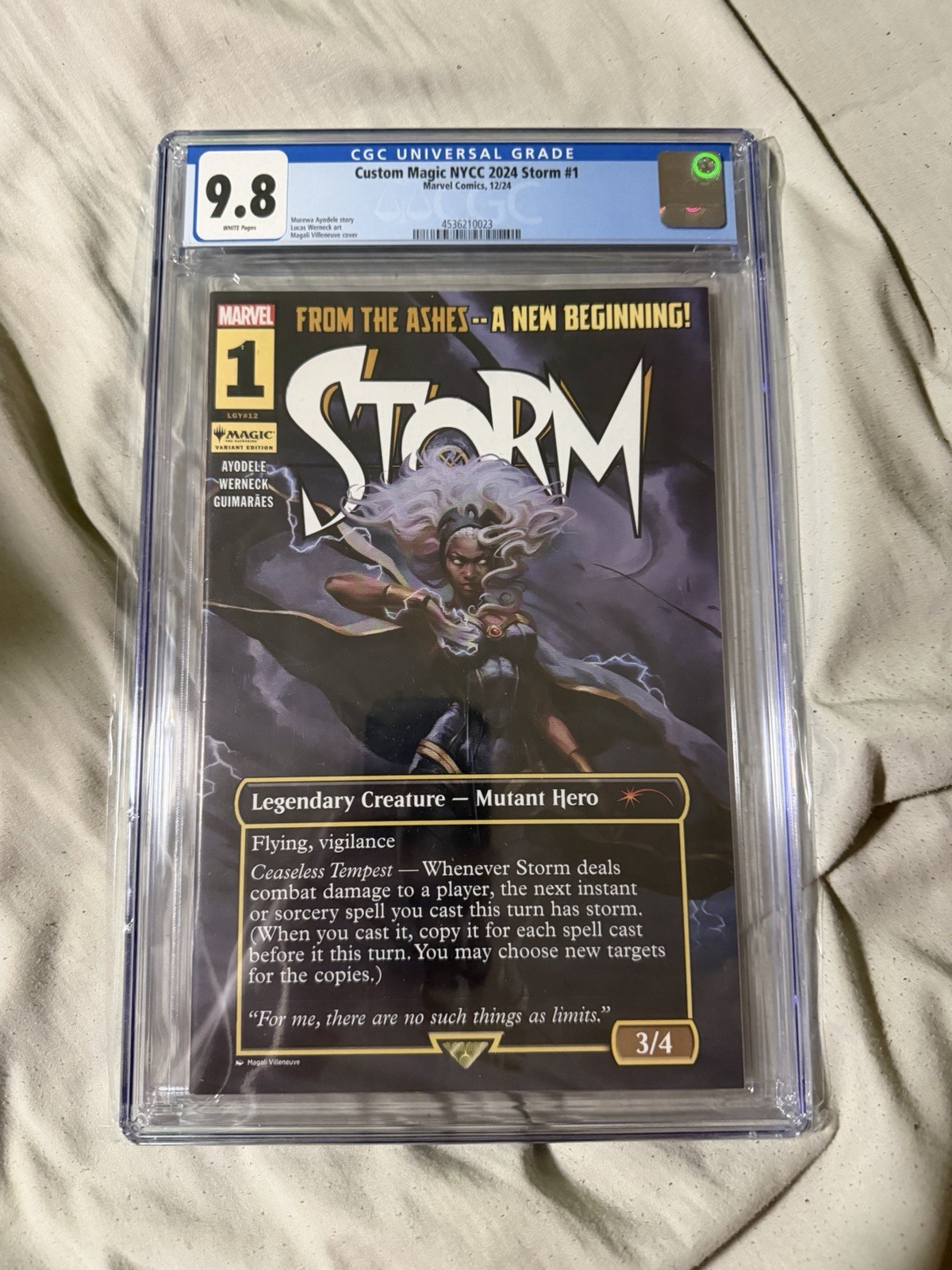CGC 9.8 CUSTOM MAGIC NYCC 2024: STORM #1 SUPER RARE CERT # 4536210023 CGC 9.8 CUSTOM MAGIC NYCC 2024: STORM #1 SUPER RARE CERT # 4536210023
