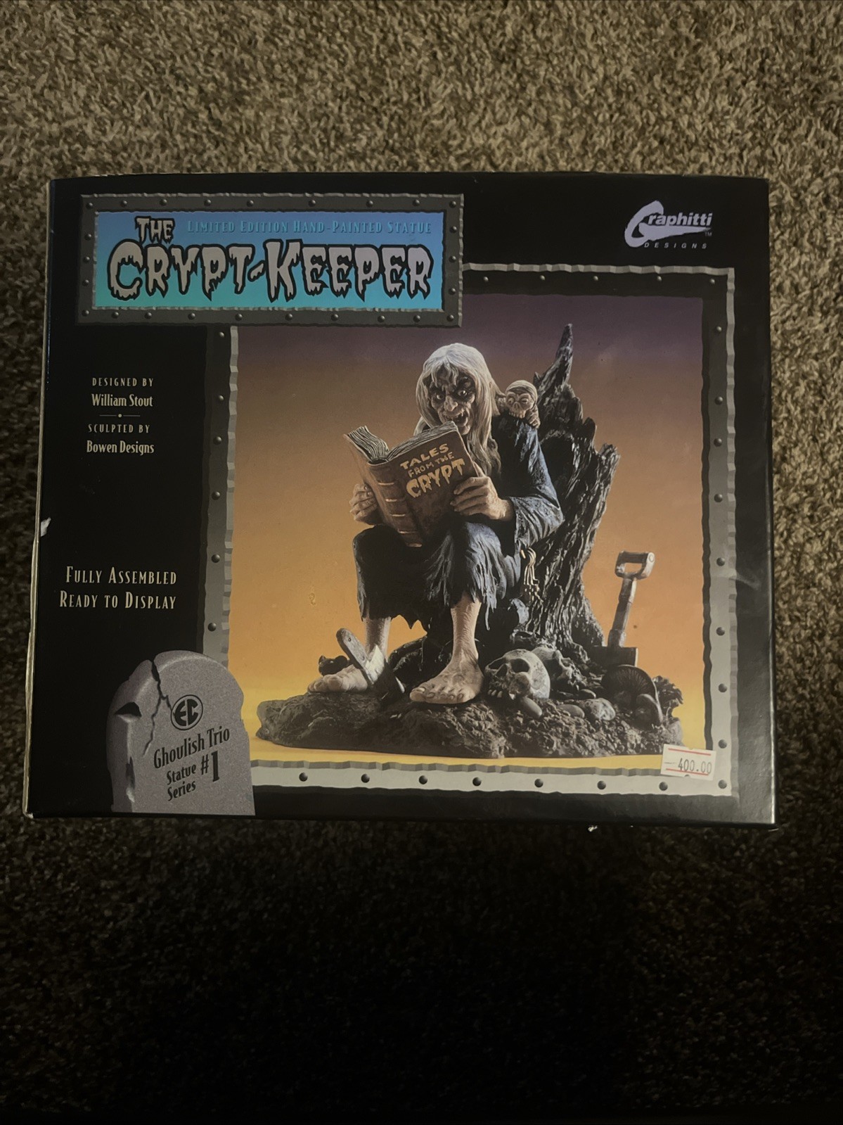 1994 Graphitti Designs EC Comics Stout Bowen Crypt Keeper Statue Vintage HTF