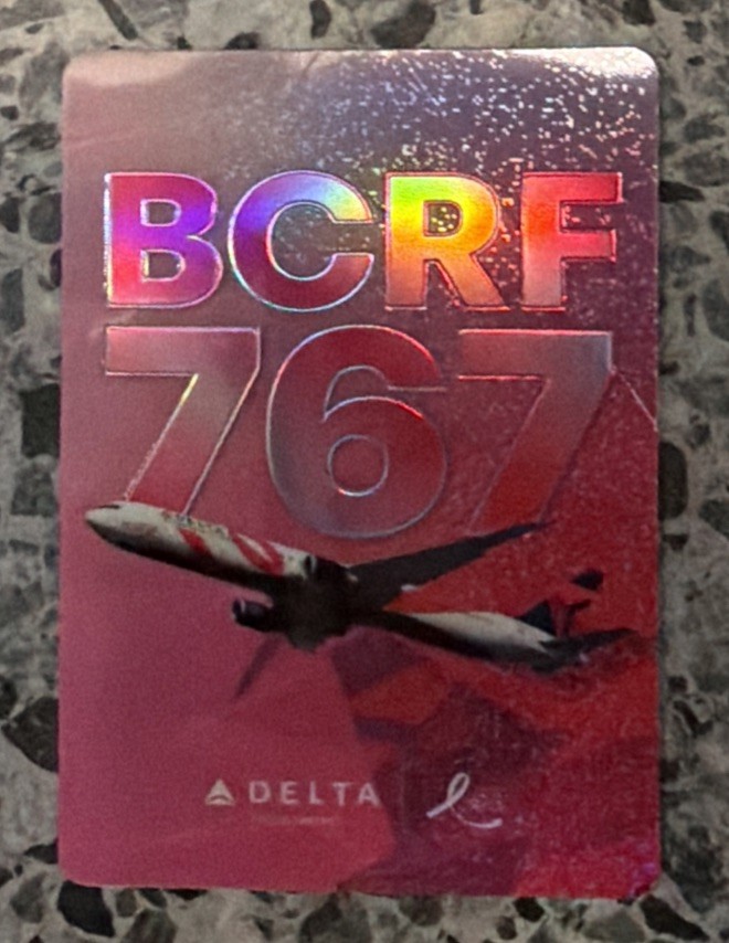 2026 Limited Edition Delta Trading Card #80 Boeing 767-400 BCRF