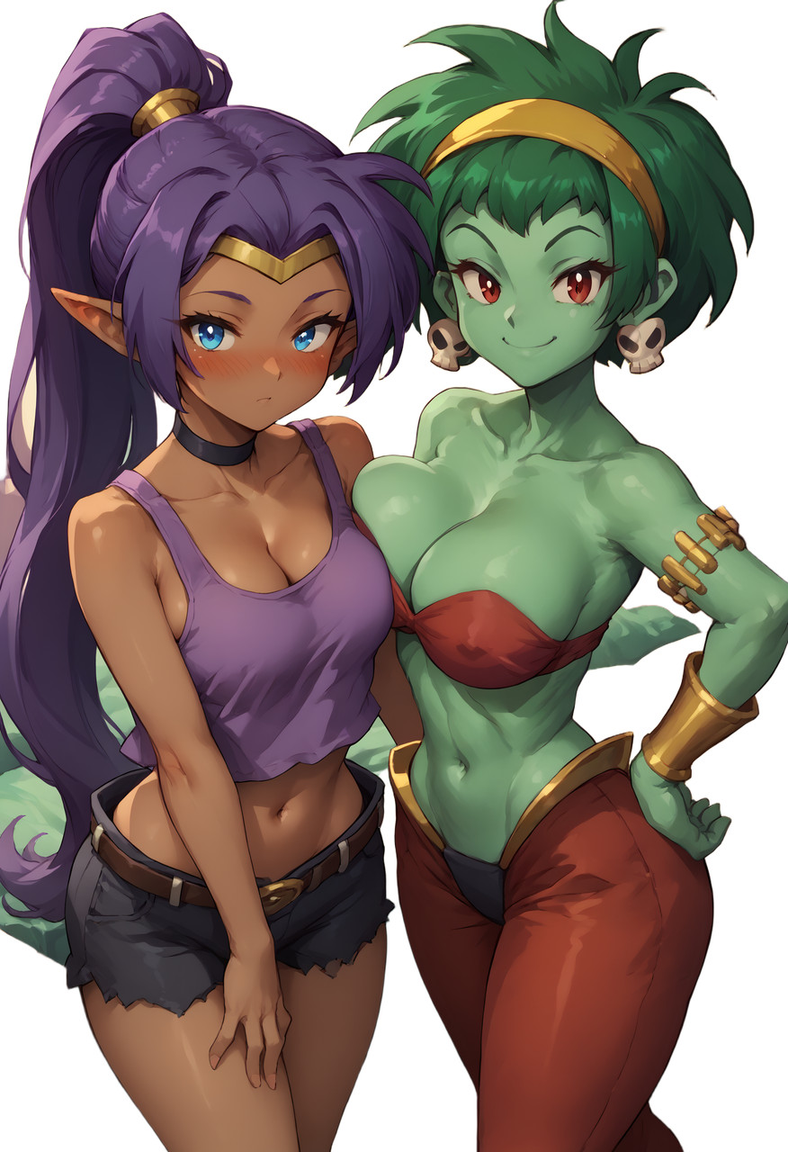 Shantae and Rottytops Vinyl Car Decal Sticker 7" Weatherproof Shantae and Rottytops Vinyl Car Decal Sticker 7" Weatherproof