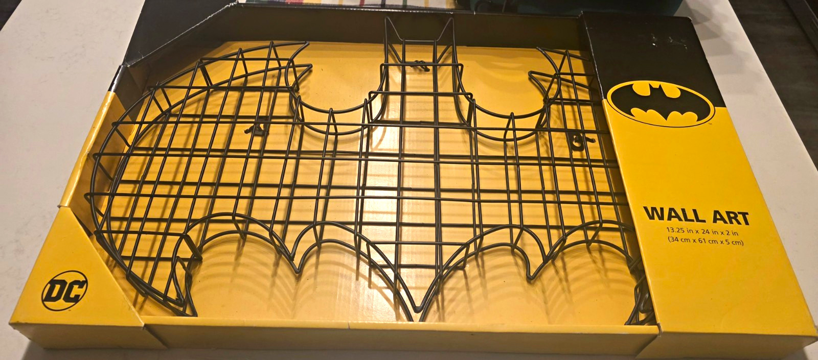 DC Batman Metal Wall Art Unframed DC Universe 13.25" H x 24" L x 2" W DC Batman Metal Wall Art Unframed DC Universe 13.25" H x 24" L x 2" W