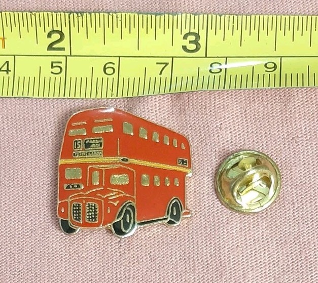 Vtg Lambert of London British Red Double Decker Bus UK England Souvenir Pin Vtg Lambert of London British Red Double Decker Bus UK England Souvenir Pin